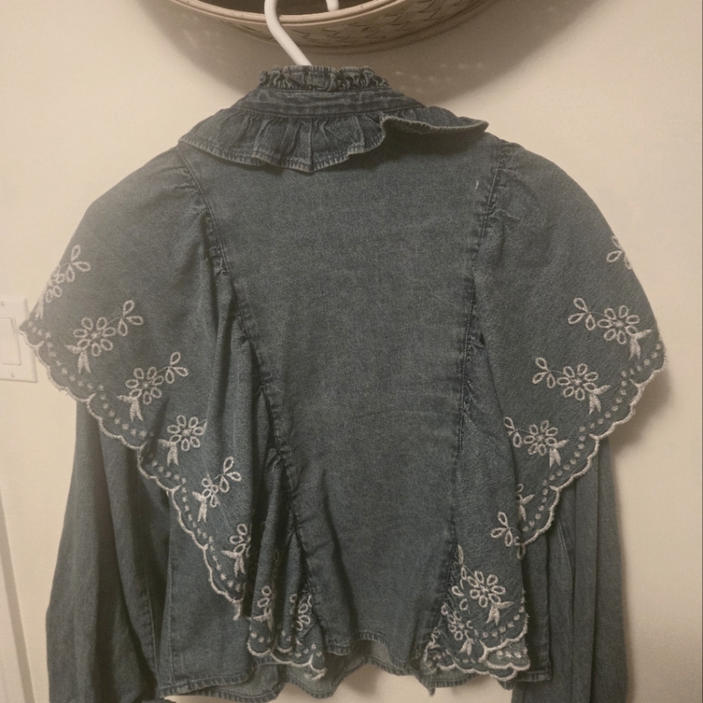 Denim blouse